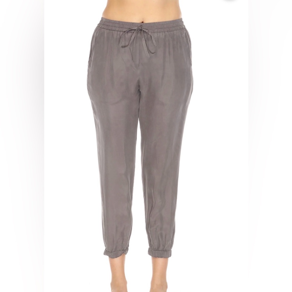 Johnny Was Alice Cupra Jogger Gray Women’s M Pull-On Elastic Waist Pants